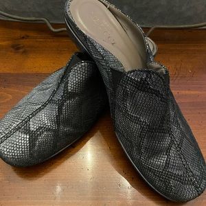 Sesto Meucci Snakeskin Mules